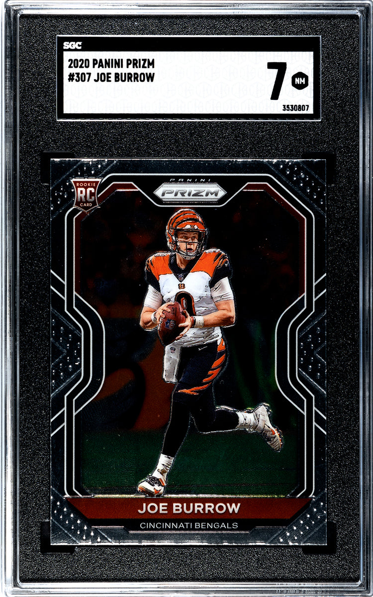 joe burrow graded card Joe Burrow 2020 Panini Prizm Rookie Card #307 – All In Autographs