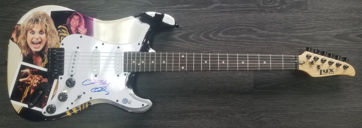 ozzy osbourne signed guitar