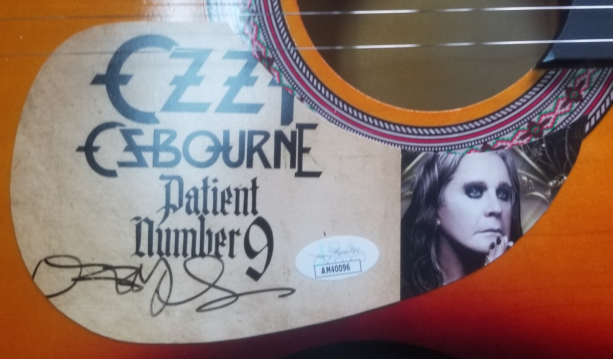 Ozzy Osbourne Signed Acoustic Guitar JSA COA – All In Autographs
