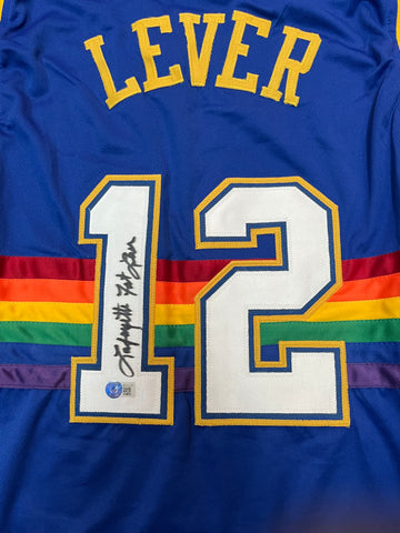 Lafayette "Fat" Lever Signed Jersey