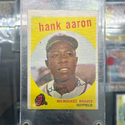 1959 Topps #380 Hank Aaron Raw trading card