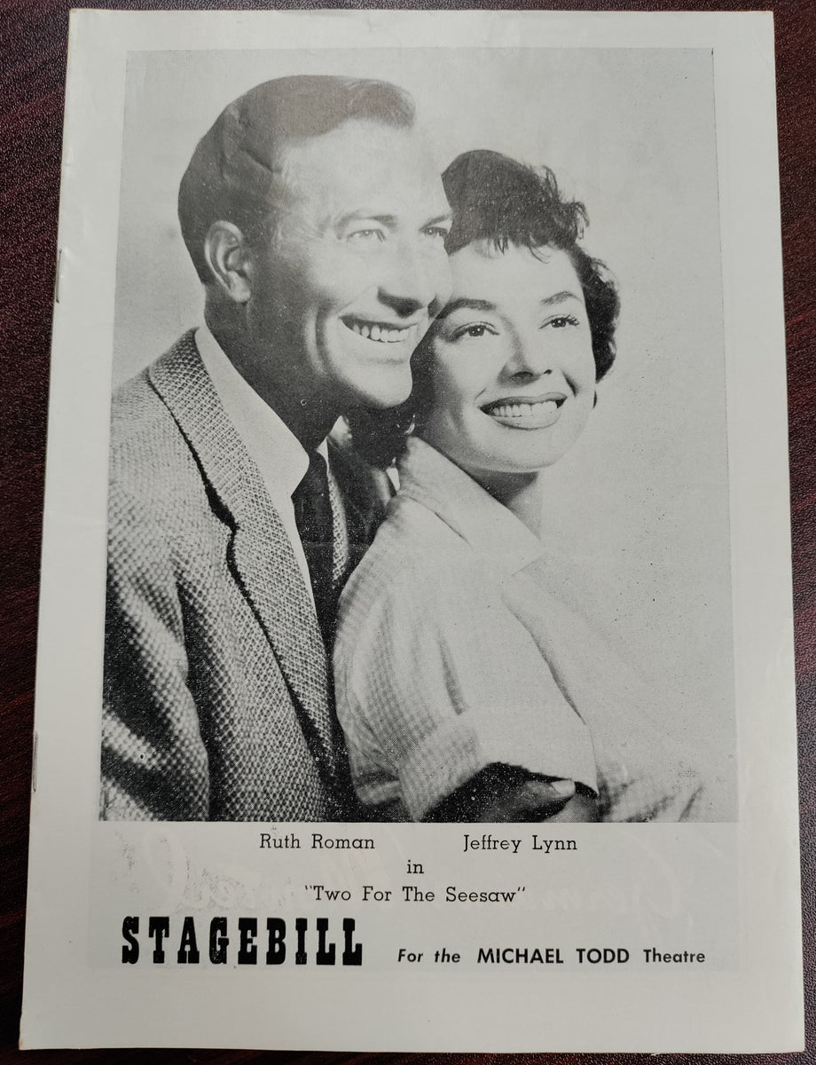 Michael Todd Theatre Stagebill 1958 Featuring Ruth Roman in 