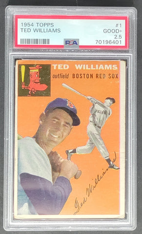 1954 Topps #1 Ted Williams Baseball Card PSA 2.5