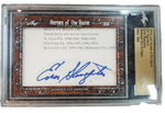 2018 Leaf Heroes Of The Game - Cut Signature Enos Slaughter - Baseball Hall of Fame