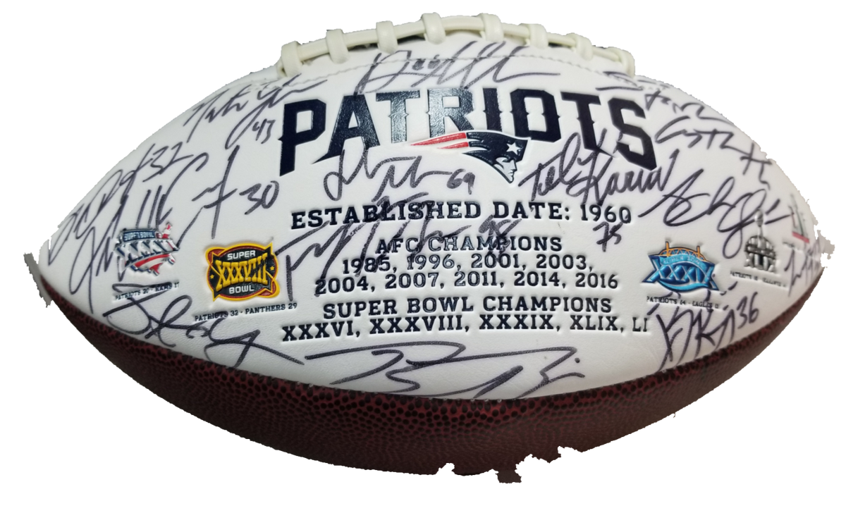 Tom Brady New England Patriots Autographed Super Bowl XXXVI