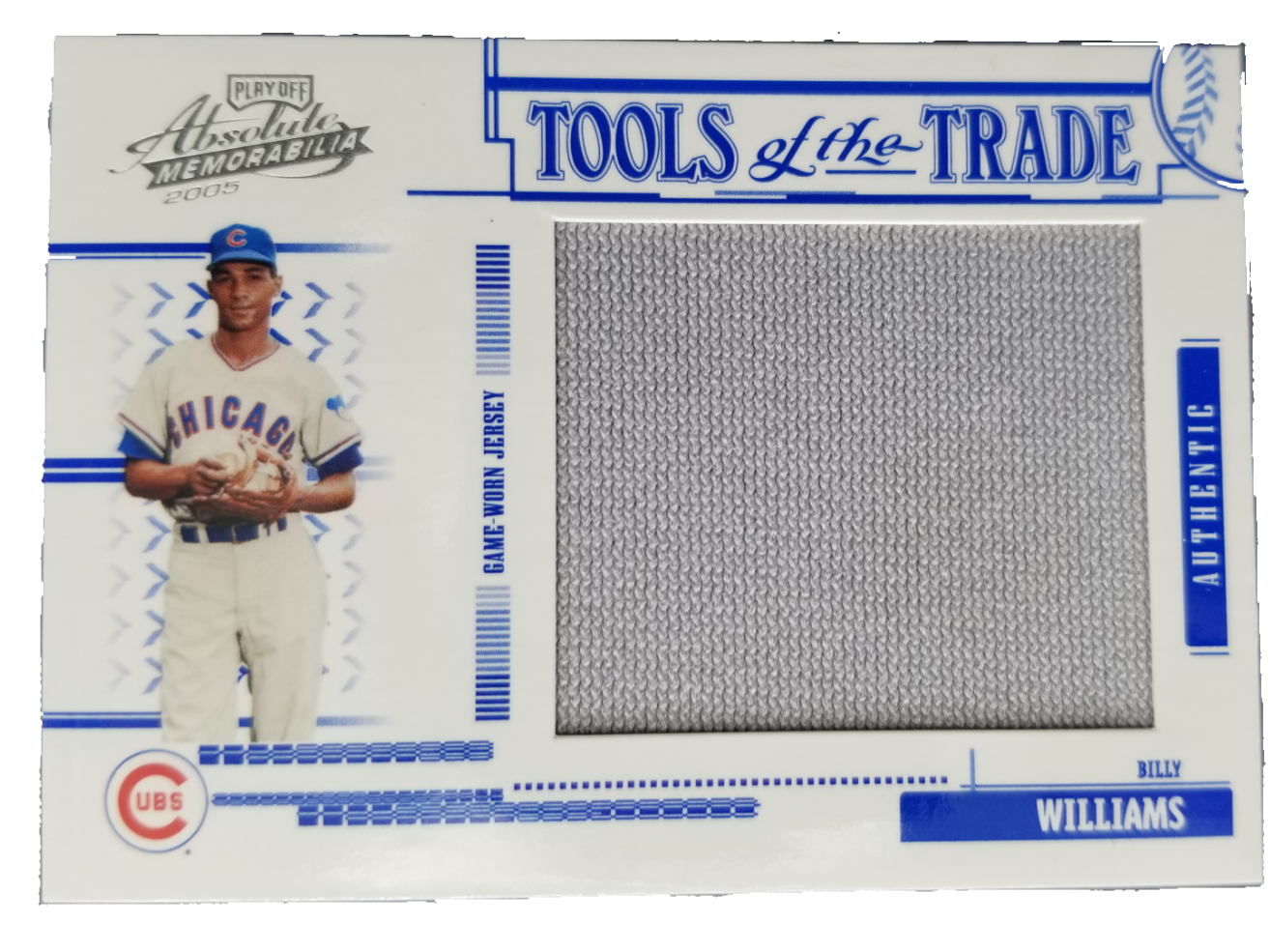 2005 Absolute Memorabilia Billy Williams Card With Authentic Worn Jersey  /85 – All In Autographs
