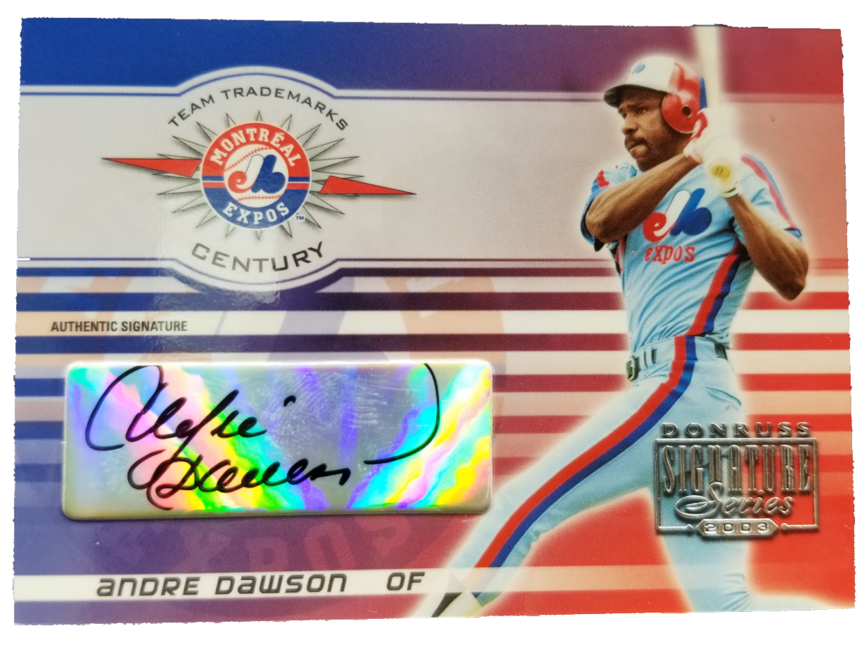 Andre Dawson autographed Baseball Card (Montreal Expos) 1982