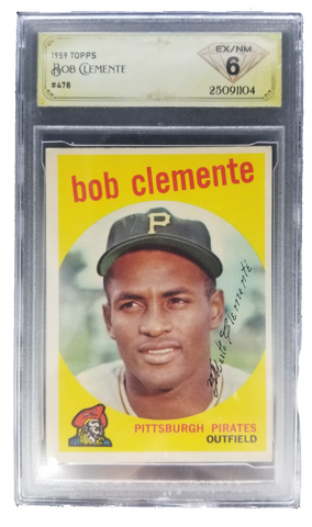1959 Topps #478 Bob Clemente Badeball Card