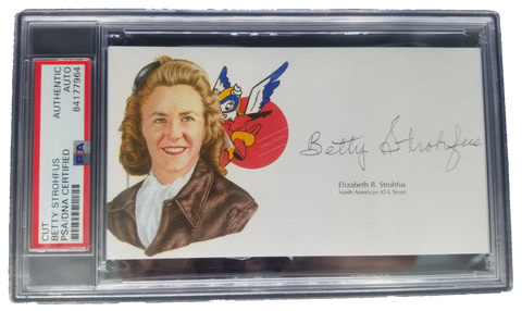 Betty Strohfus Cut Signature PSA Authenticated