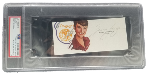 Jeana Yeager Cut Signature PSA Authenticated