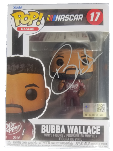 Bubba Wallace NASCAR Funko Pop In Signed Box Pristine Authenticated