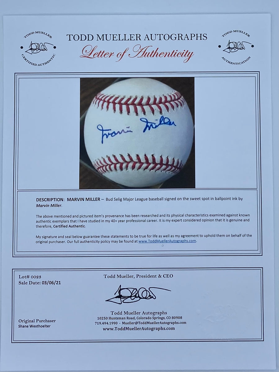 PAUL MOLITOR SIGNED OFFICIAL MLB BASEBALL - JSA