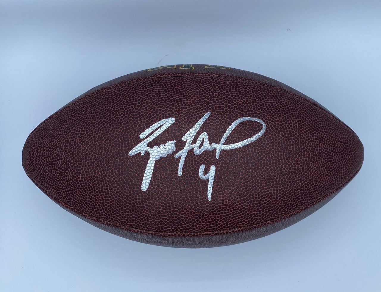 Brett Favre Autographed Leather Head Pro Series Black Football