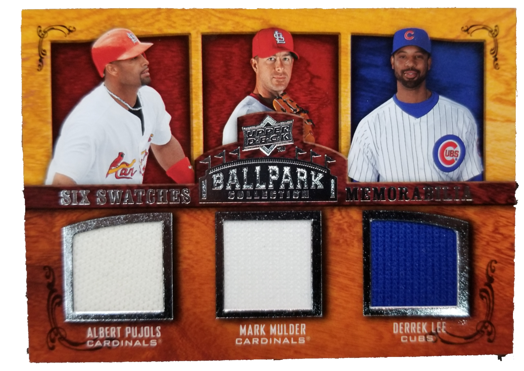 Albert Pujols, Mark Mulder, Derrek Lee, Kerry Wood, Prince Fielder, And Ben  Sheets - SIx Swatches Memorabilia UD Ballpark Collections - Six Jersey Card  – All In Autographs