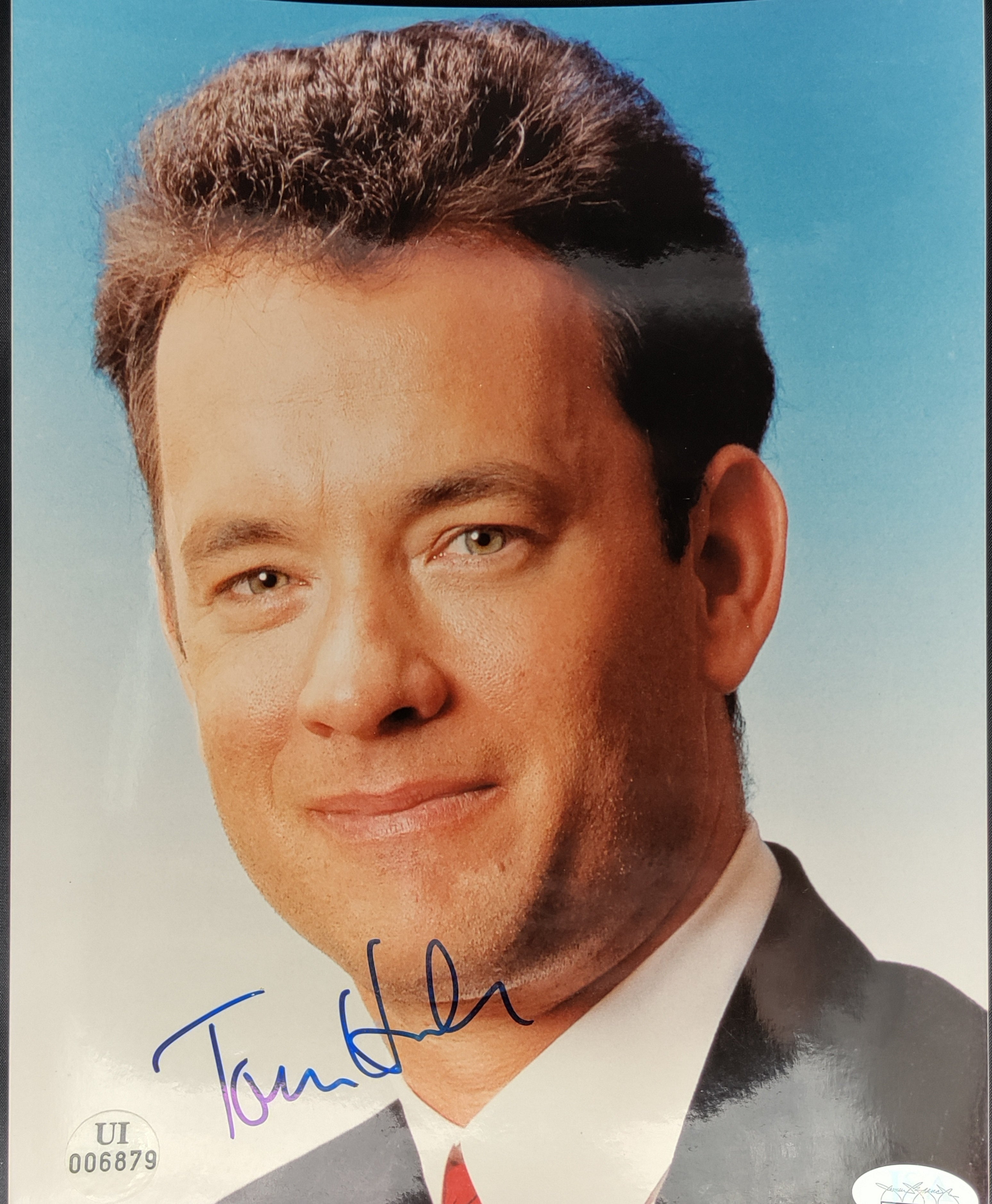 Photo Dédicacée TOM HANKS – Film Seul Au Monde (CAST AWAY) – 11x14 Avec Certificat Beckett
