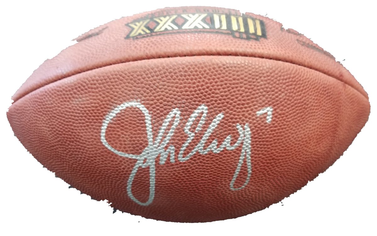 elway signed football