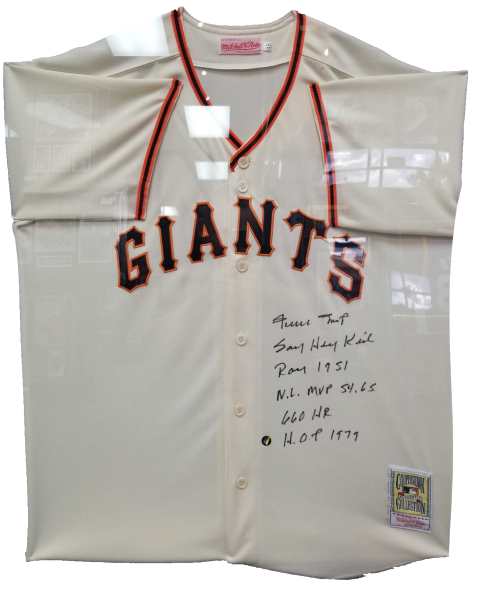 Willie Mays Framed Jersey Say Hey COA Autographed Signed San Francisco  Giants