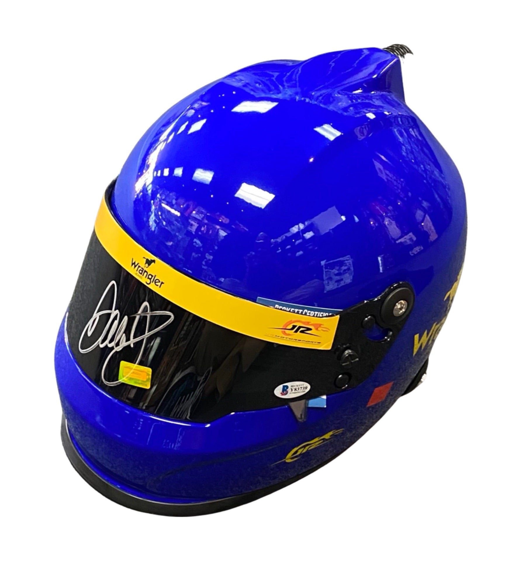 Dale Earnhardt JR signed replica racing helmet – All In Autographs