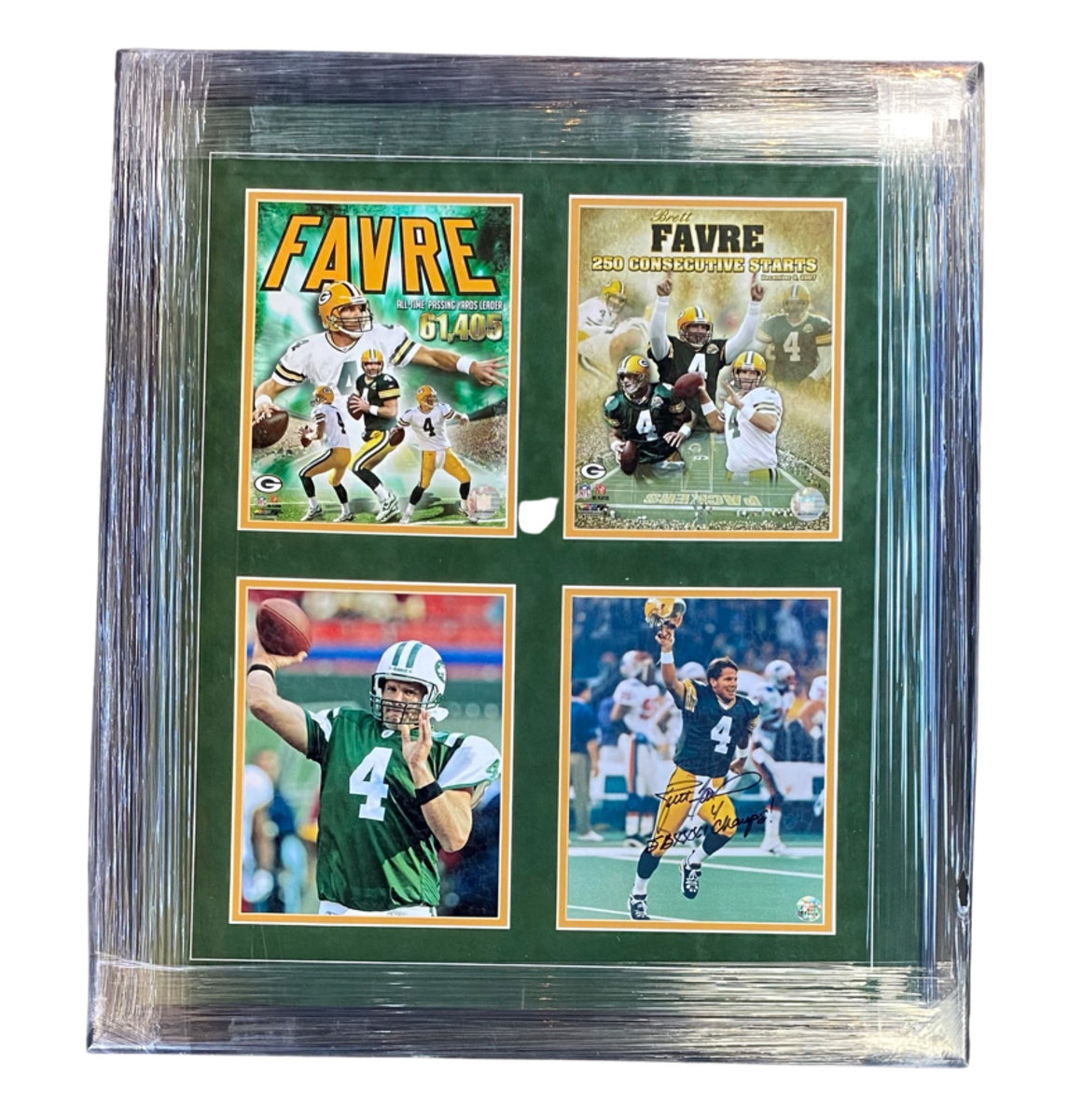 Brett Favre Framed Jersey Autographed Signed Favre COA Green Bay Packe