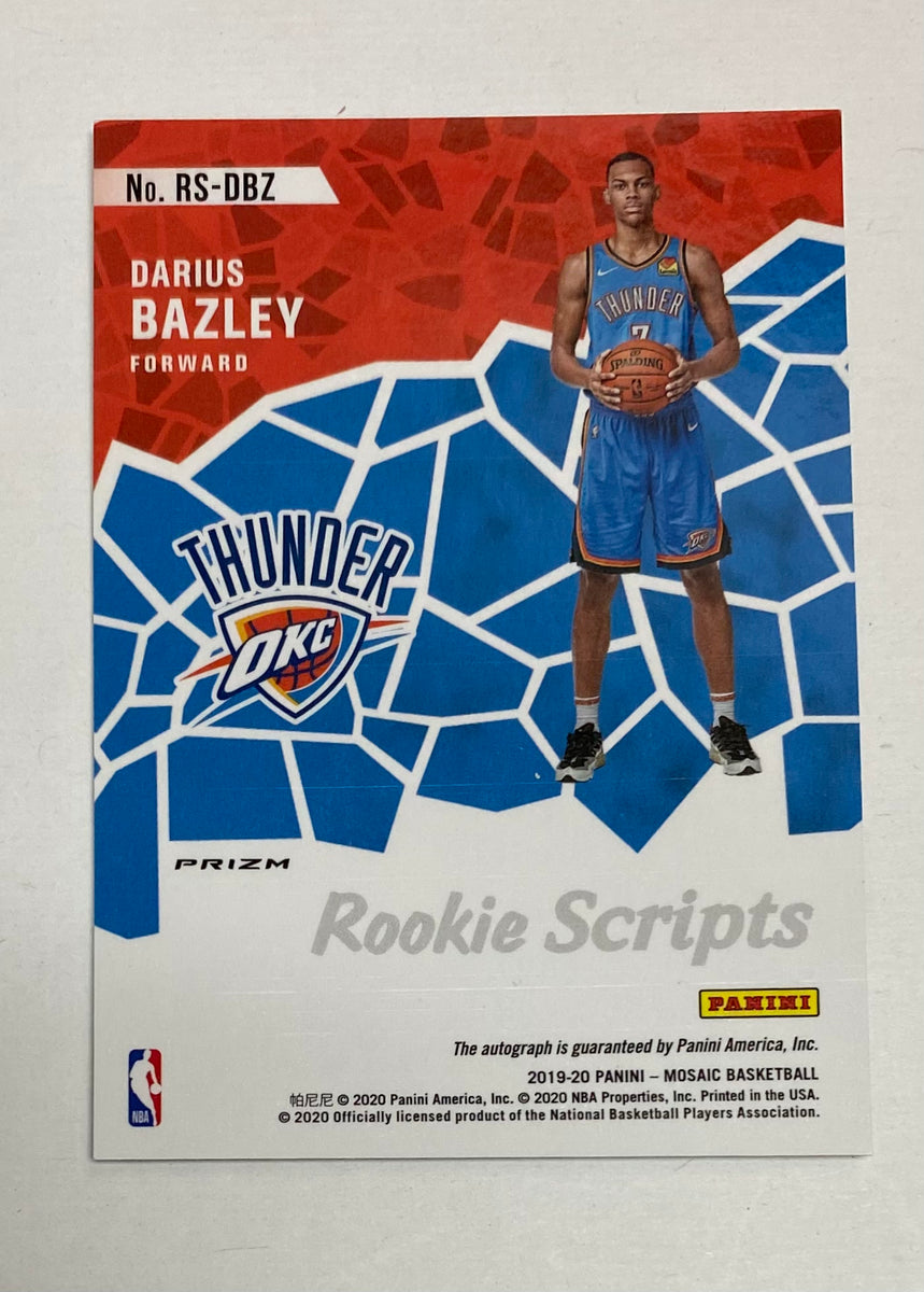 2019-20 Darius Bazley Panini Mosaic Rookie Scripts Prizm