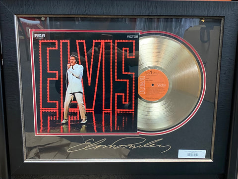 Elvis Presley Gold Album w/Laser