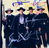 "Tombstone" Cast Autographed Glass Framed Autographed Photo