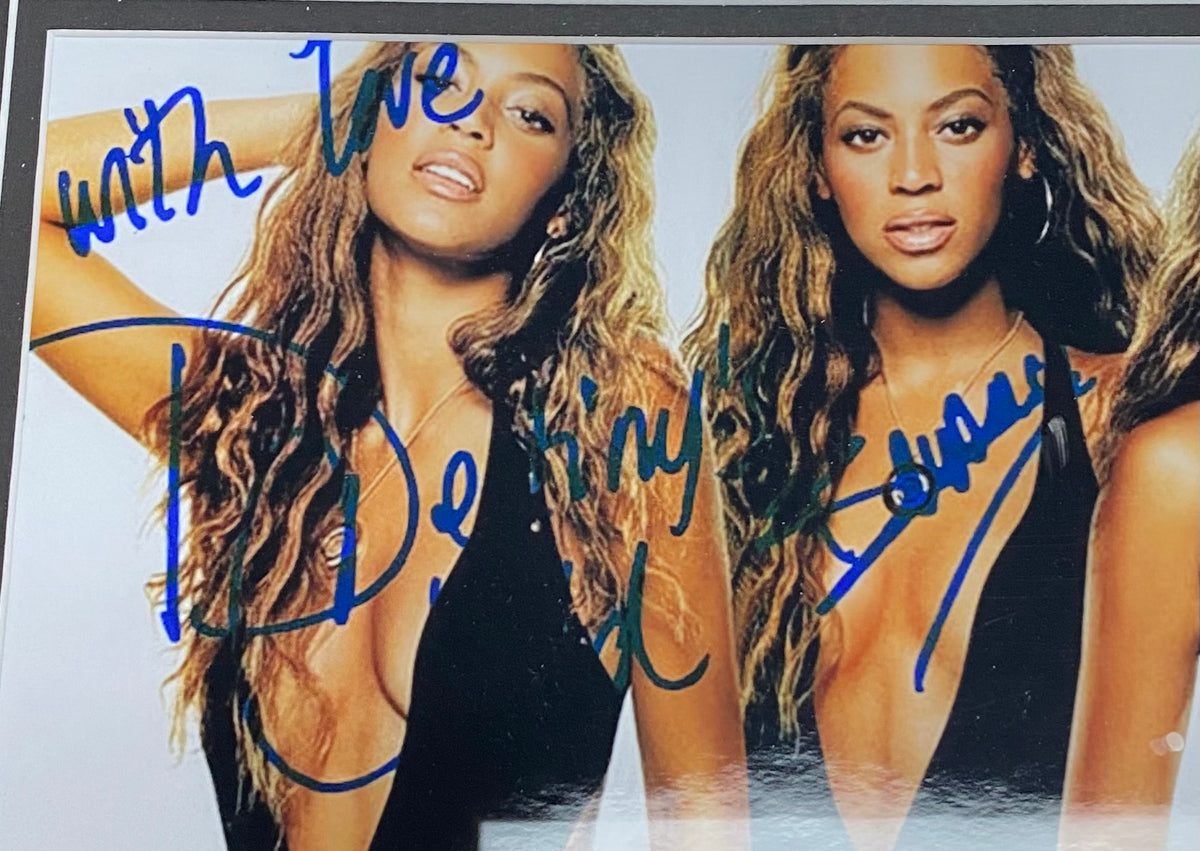 Beyoncé Knowles Framed Photo With Facsimile Signature – All In