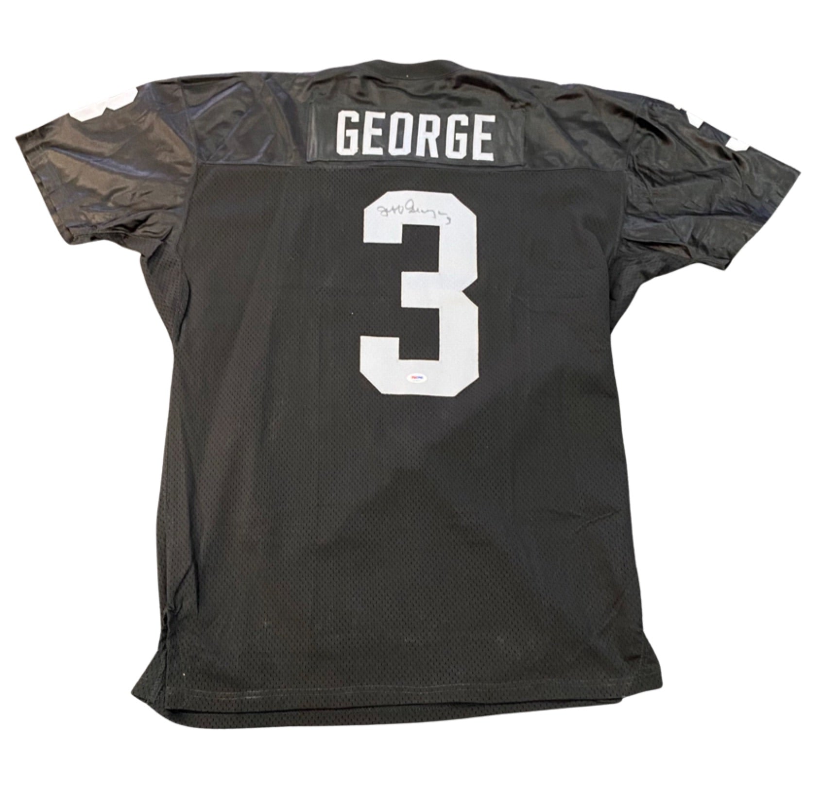 Jeff George Oakland Raiders Signed Jersey - Black - PSA COA – All