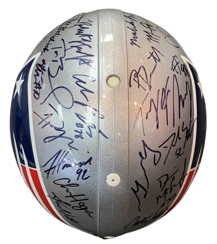 2018 New England Patriots Super Bowl 53 Champ Team Signed Helmet