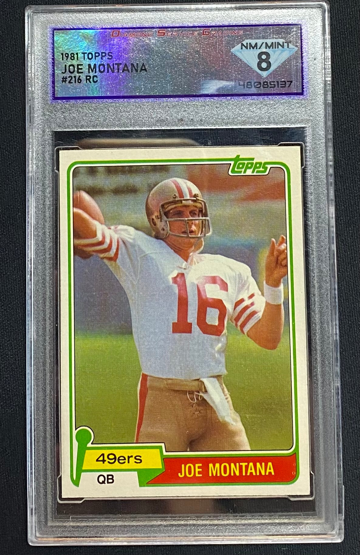 1981 Joe Montana 216 2024 card