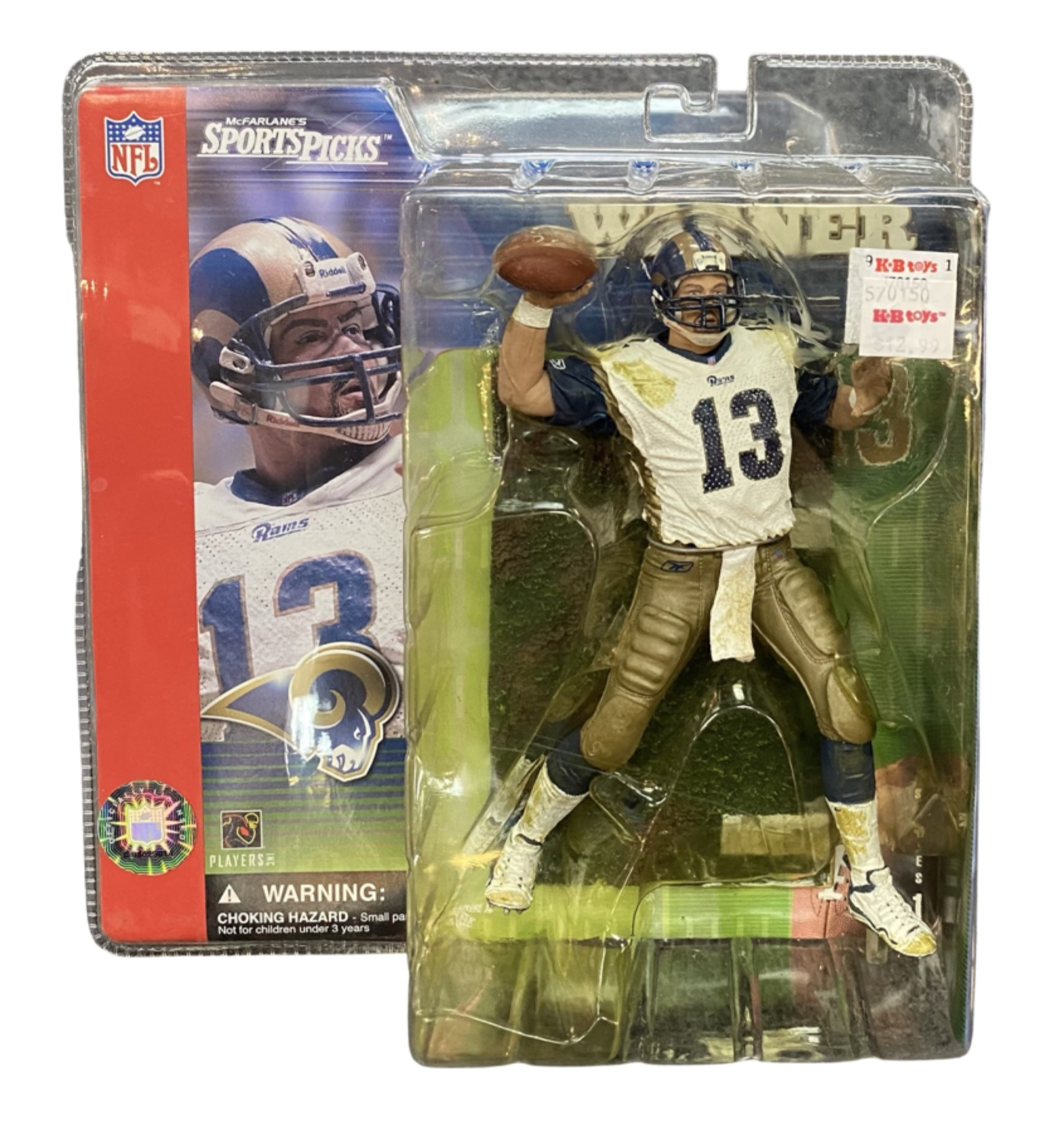 Kurt Warner 11, St. Louis Rams – Play Action Customs