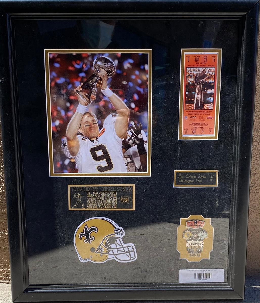 DREW BREES Signed Jersey PSA COA New Orleans Saints xliv mvp Autographed