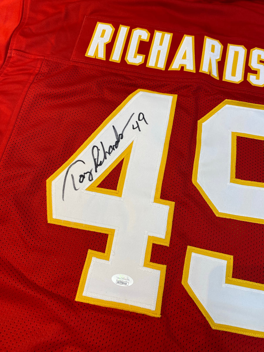 Tony Richardson Kansas City Chiefs Autographed Jersey - Red – All