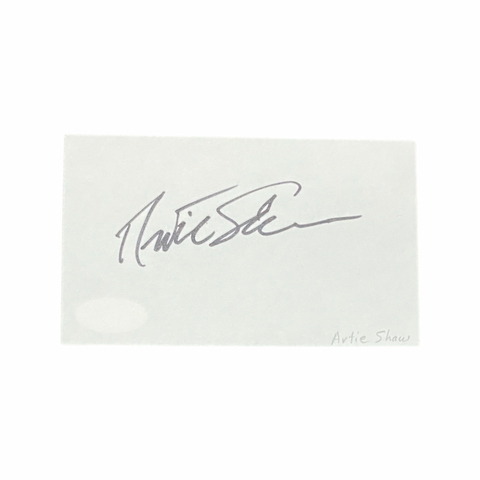 Artie Shaw Signature