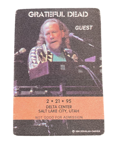 Grateful Dead Backstage Pass - February 21, 1995 Delta Center, Salt Lake City, UT