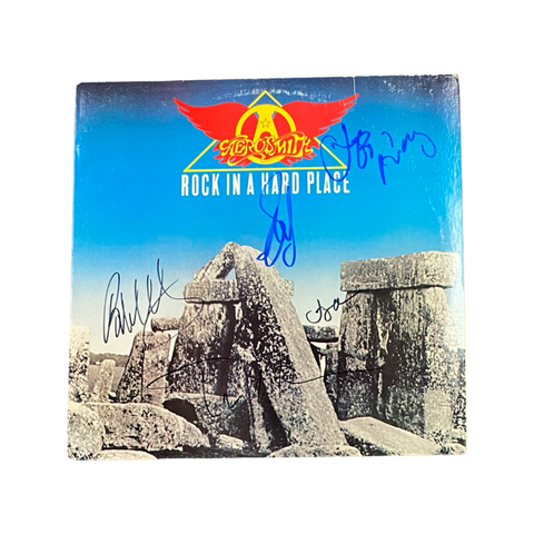 Aerosmith “Rock and a Hard Place” Signed Record Album