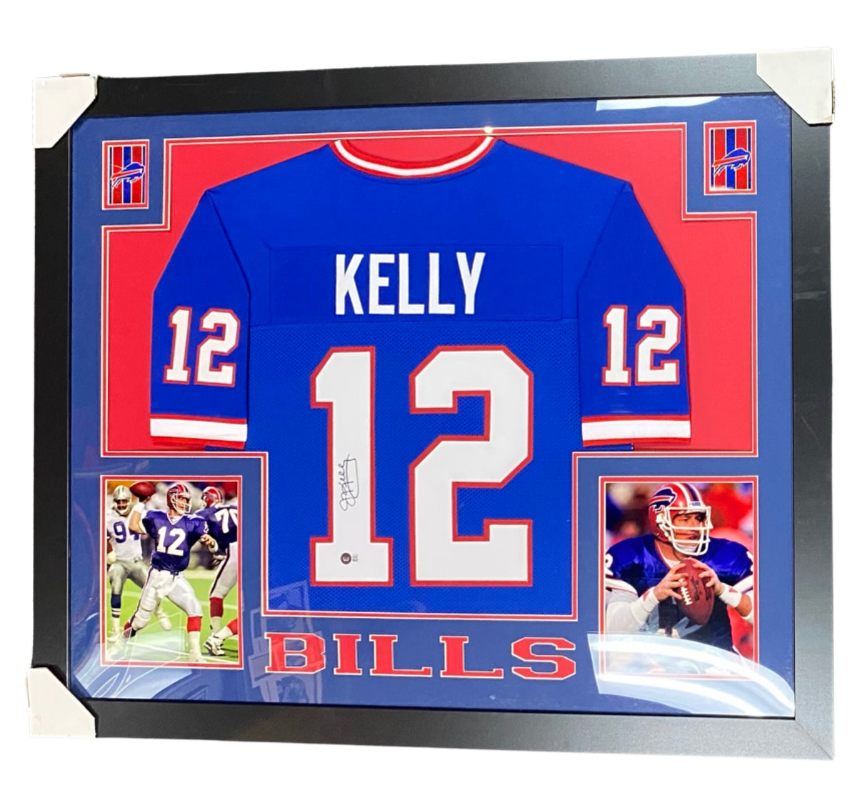 JIM KELLY AUTOGRAPHED BUFFALO BILLS W JERSEY JSA