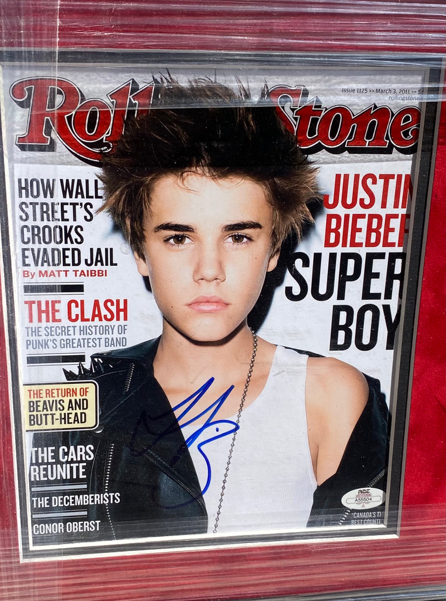 Justin Bieber high quality Autographed Vanity Fair Magazine Cover COA #JB74397