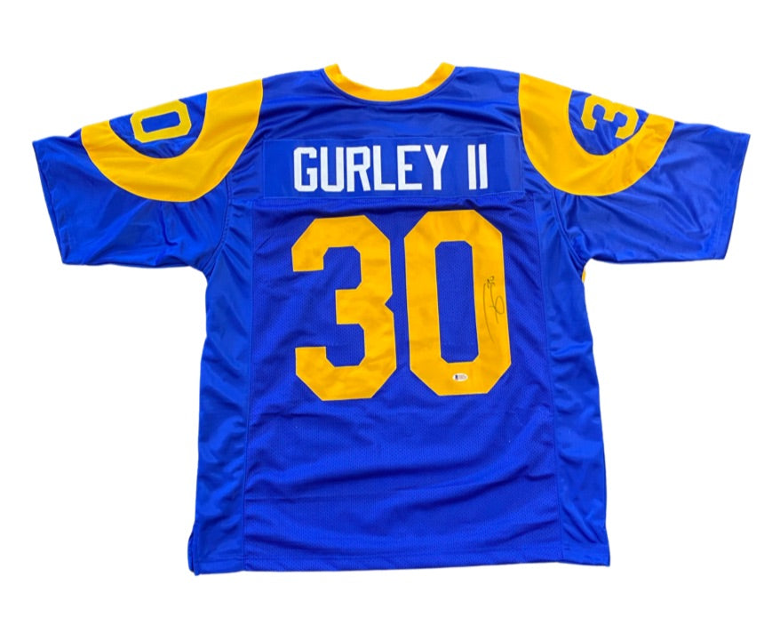 Todd Gurley II Los Angeles Rams #30 Navy Youth Performance Name & Number  Shirt