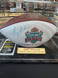Troy Aikman Signed White Panel Super Bowl XXVII MVP JSA certified Football