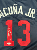 Ronald Acuna Jr. Autographed Jersey (Blue)