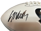 CJ Stroud Signed Football With Texans Logo Fanatics COA