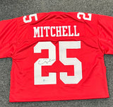 Elijah Mitchell Signed Jersey COA Beckett