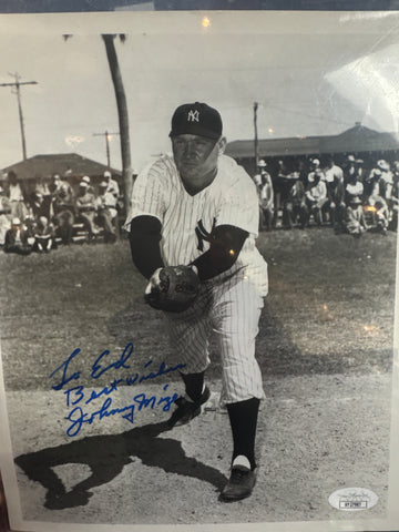 Johnny Mize Signed Photo