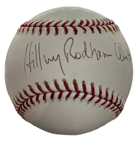 Hillary Clinton Signed Baseball