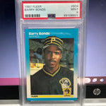 1987 Fleer #604 Barry Bonds Baseball Card PSA 9