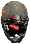 Bijan Robinson & Drake London Signed Full Size Eclipse Authentic Helmet Beckett COA
