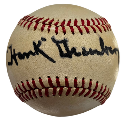 Hank Greenburg Signed Baseball JSA LOA