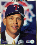Alex Rodriguez Signed Texas Rangers 8X10 PSA Authenticated