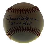 Rollie Fingers Signed Baseball Inscribed 81 MVP JSA COA